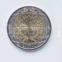 French 2 Euro coin