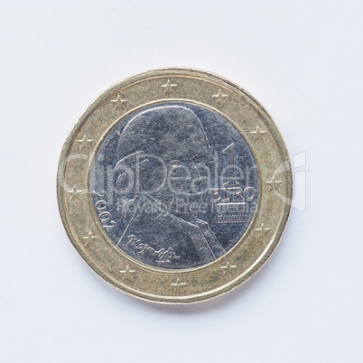 Austrian 1 Euro coin