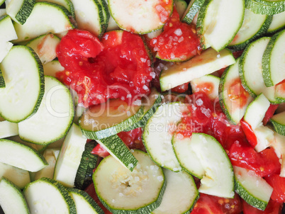 Zucchini with tomato