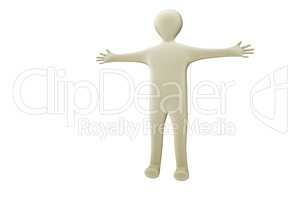 Illustrations figure with outstretched arms