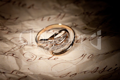 Golden Ring And Old Manuscript