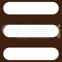 Stack flat white color icon