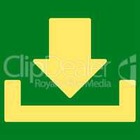 Download flat yellow color icon