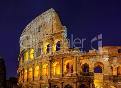 Rom Kolosseum Nacht - Rom Colosseum by night 02