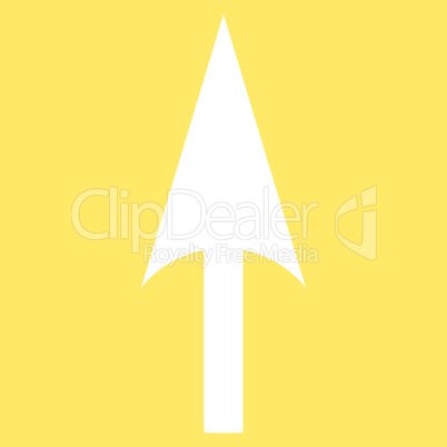 Arrow Axis Y flat white color icon