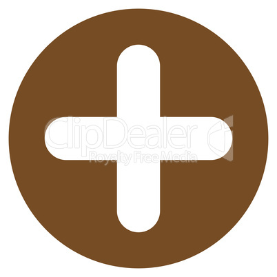 Create flat brown color icon