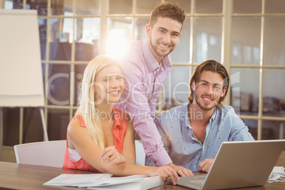 Business people working in creative office