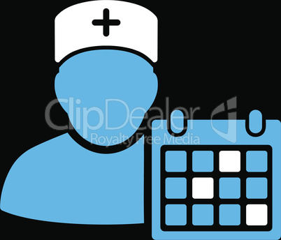 bg-Black Bicolor Blue-White--doctor calendar.eps