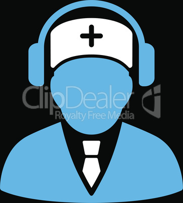 bg-Black Bicolor Blue-White--medical call center.eps