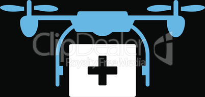 bg-Black Bicolor Blue-White--medical drone shipment.eps