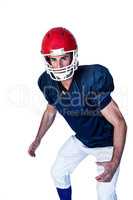 Portrait of curious rugby player