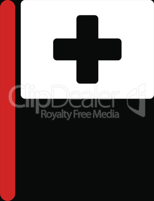 bg-Black Bicolor Red-White--hospital flag.eps