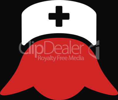 bg-Black Bicolor Red-White--hospital nurse head.eps