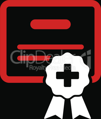 bg-Black Bicolor Red-White--medical certification.eps