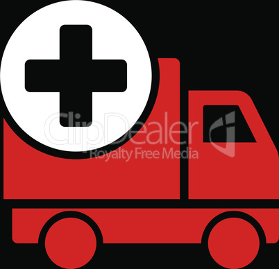 bg-Black Bicolor Red-White--medical delivery.eps