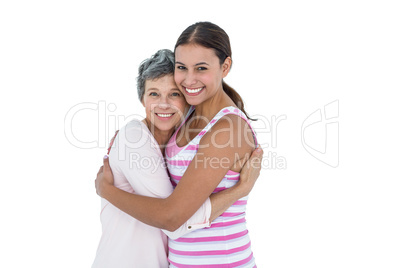 Portrait of happy women hugging