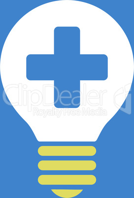 bg-Blue Bicolor Yellow-White--healh care bulb.eps