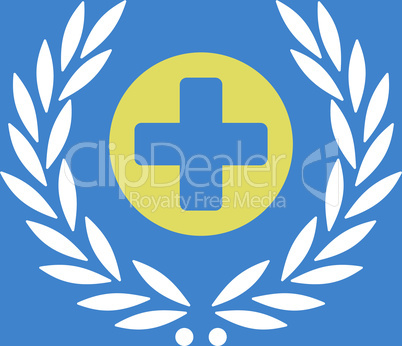 bg-Blue Bicolor Yellow-White--health care embleme.eps