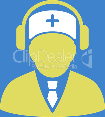 bg-Blue Bicolor Yellow-White--medical call center.eps