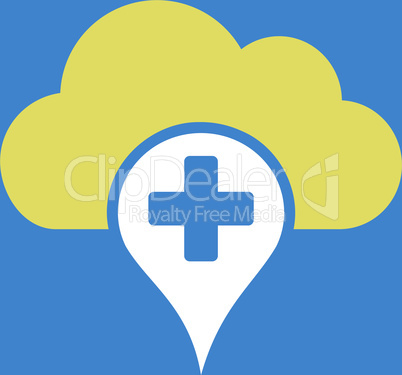 bg-Blue Bicolor Yellow-White--medical cloud.eps