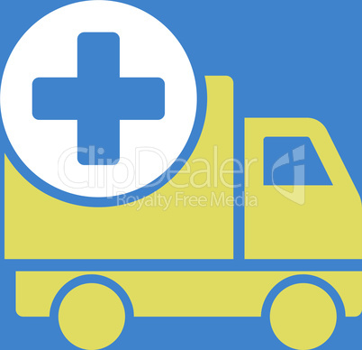 bg-Blue Bicolor Yellow-White--medical delivery.eps