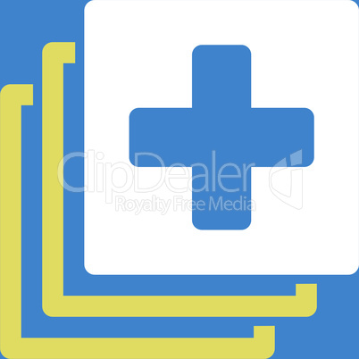 bg-Blue Bicolor Yellow-White--medical documents.eps
