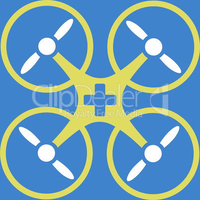 bg-Blue Bicolor Yellow-White--medical drone.eps