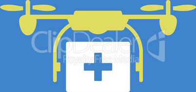 bg-Blue Bicolor Yellow-White--medical drone shipment.eps