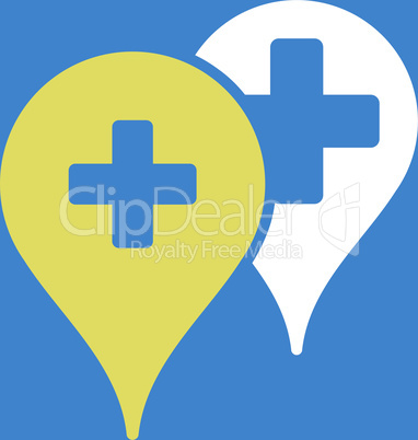 bg-Blue Bicolor Yellow-White--medical map markers.eps