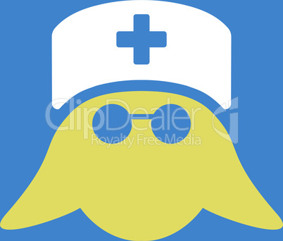 bg-Blue Bicolor Yellow-White--medical nurse head.eps
