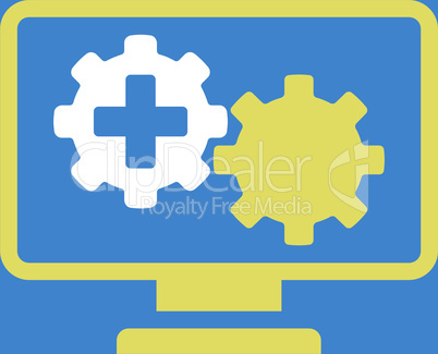 bg-Blue Bicolor Yellow-White--medical process monitoring.eps