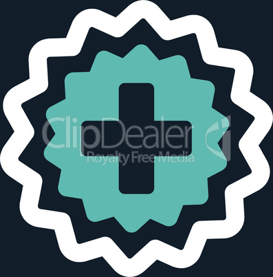 bg-Dark_Blue Bicolor Blue-White--medical cross stamp.eps