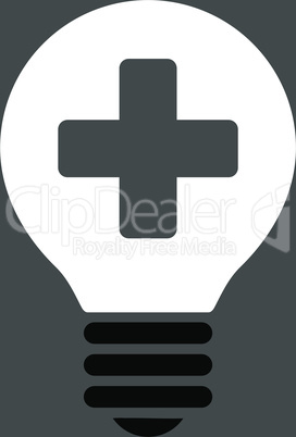 bg-Gray Bicolor Black-White--healh care bulb.eps