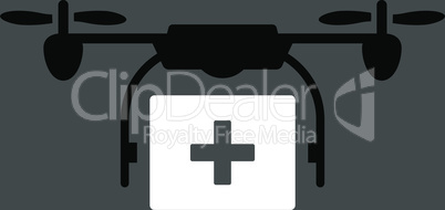 bg-Gray Bicolor Black-White--medical drone shipment.eps