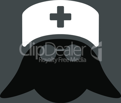 bg-Gray Bicolor Black-White--medical nurse head.eps