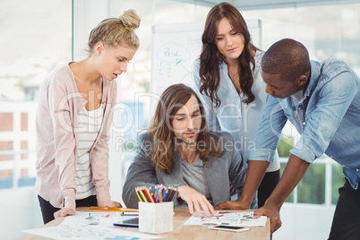 Business team discussing at desk