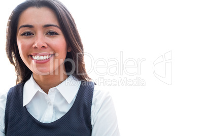Smiling woman looking at the camera