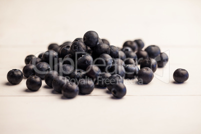 Fresh blueberries in close up