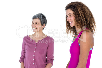 Happy young woman with mother