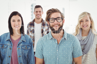 Portrait of smiling business professionals