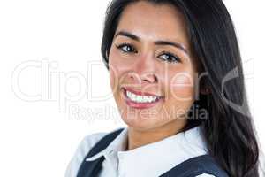 Close up of a smiling woman