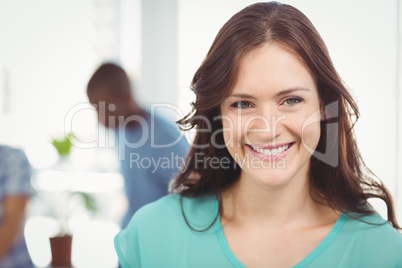 Portrait of smiling woman Portrait of smiling woman
