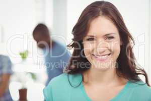 Portrait of smiling woman