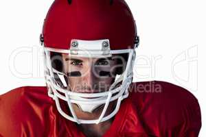 Portrait of a serious rugby player