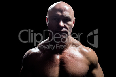 Portrait of muscular man
