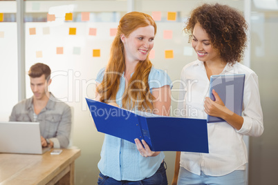 Businesswomen using digital PC