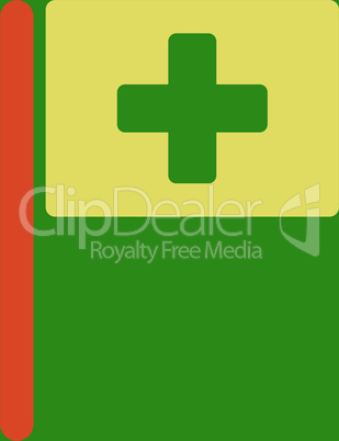 bg-Green Bicolor Orange-Yellow--hospital flag.eps