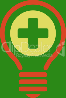 bg-Green Bicolor Orange-Yellow--medical bulb.eps