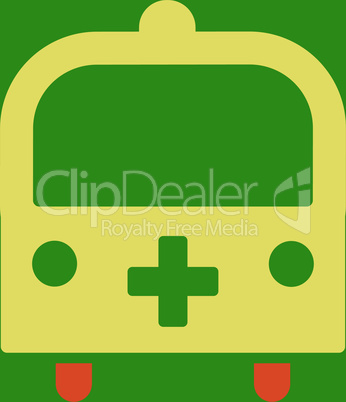 bg-Green Bicolor Orange-Yellow--medical bus.eps
