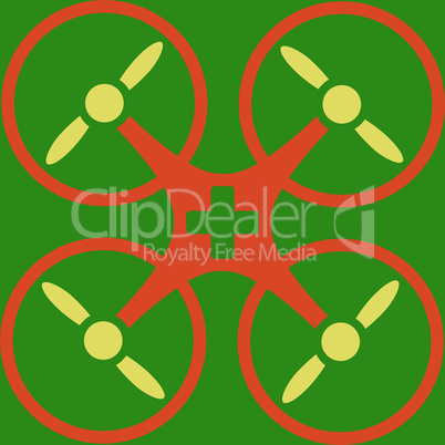 bg-Green Bicolor Orange-Yellow--medical drone.eps